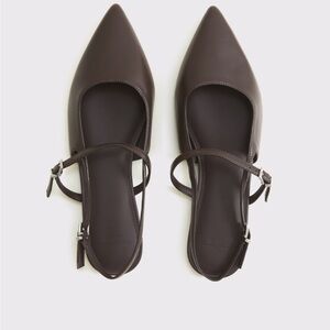 Abercrombie & Fitch Dark Brown Slingback